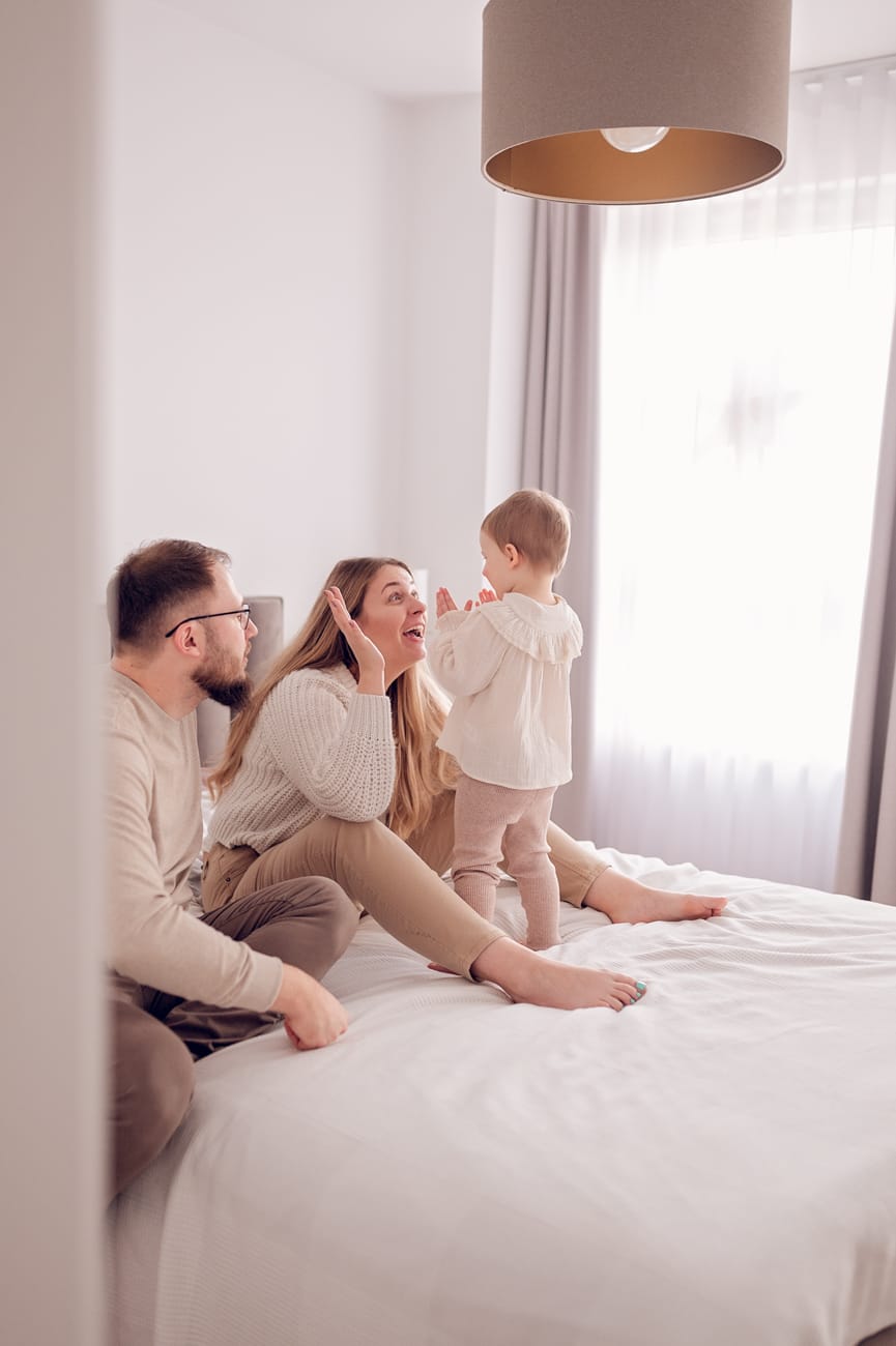 Zabawa najlepszym przepisem na udaną sesje rodzinną. 