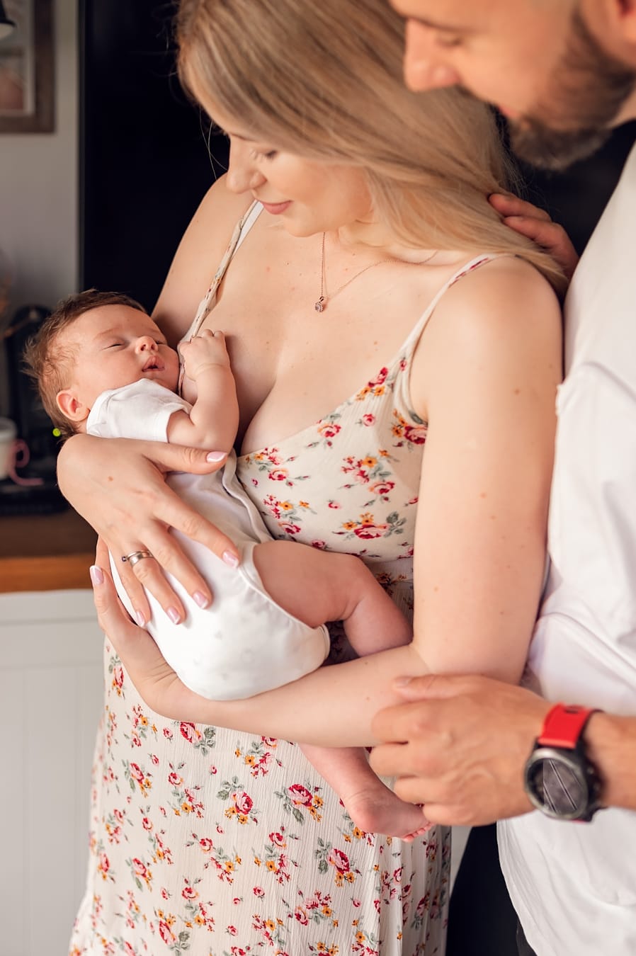 Mama tuli niemowlę sesja niemowlęca w domu Gdańsk