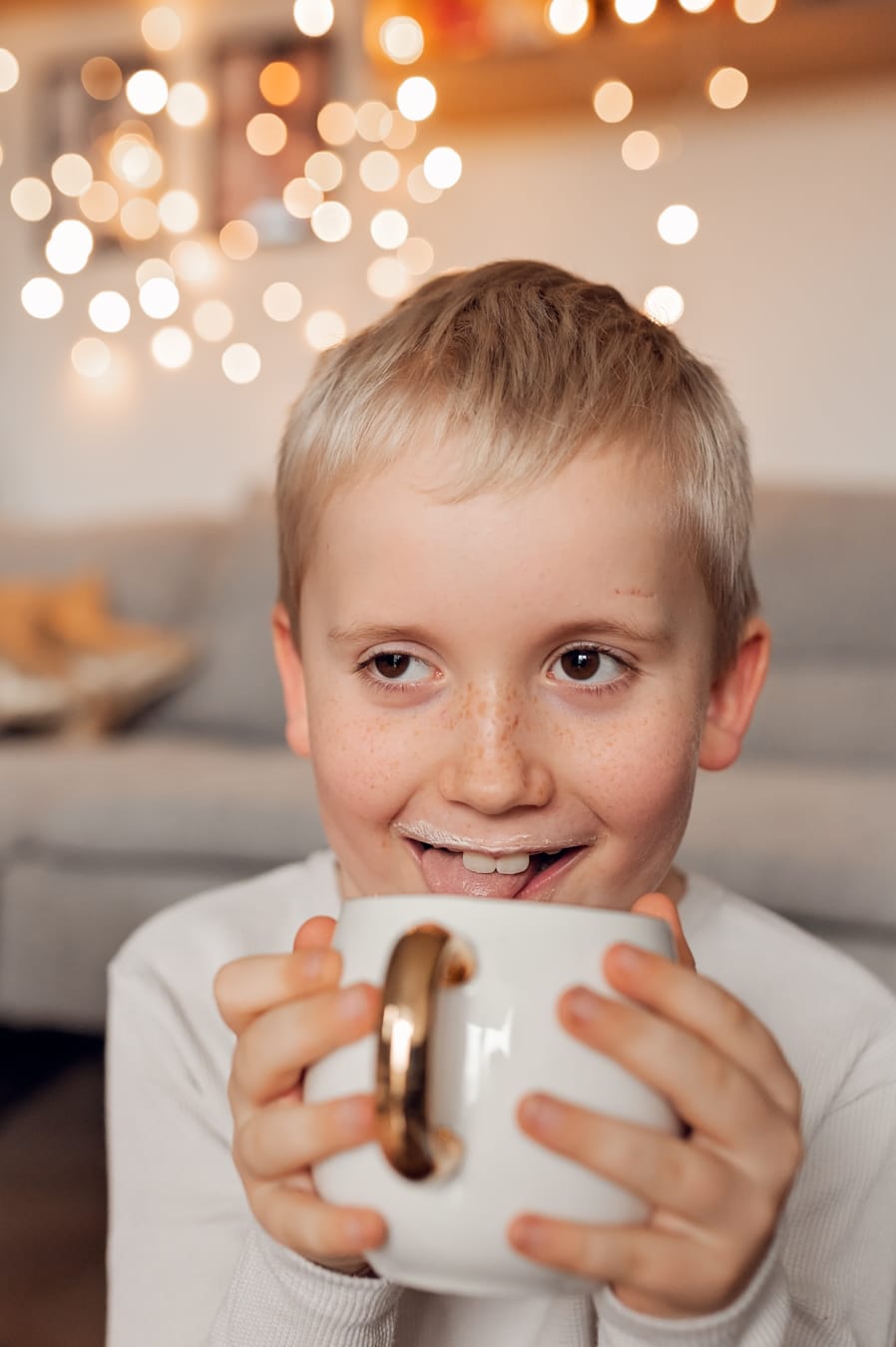 Naturalna sesja świąteczna w domu Trójmiasto