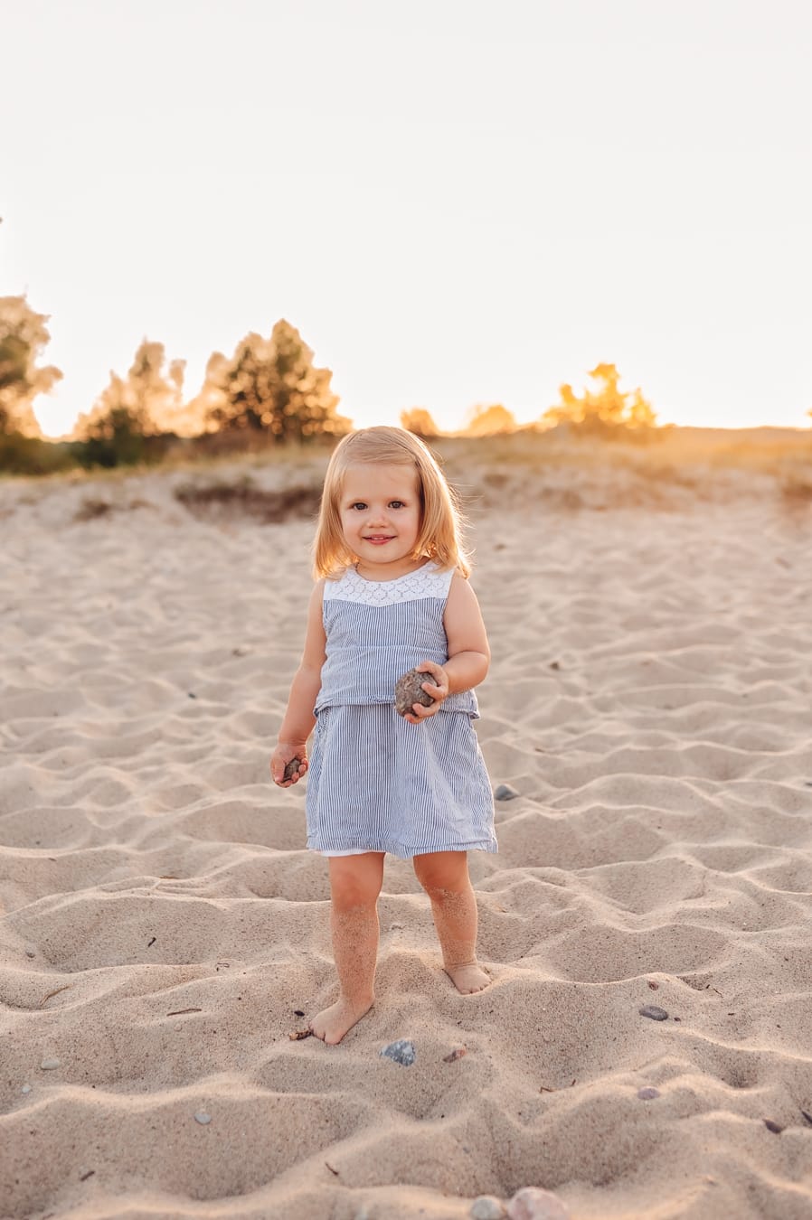 Córka na plaży portret sesja nad morzem Trójmiasto