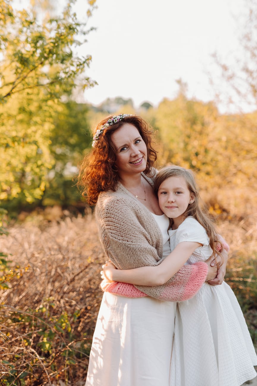 Mama tuli córkę plener komunijny Trójmiasto