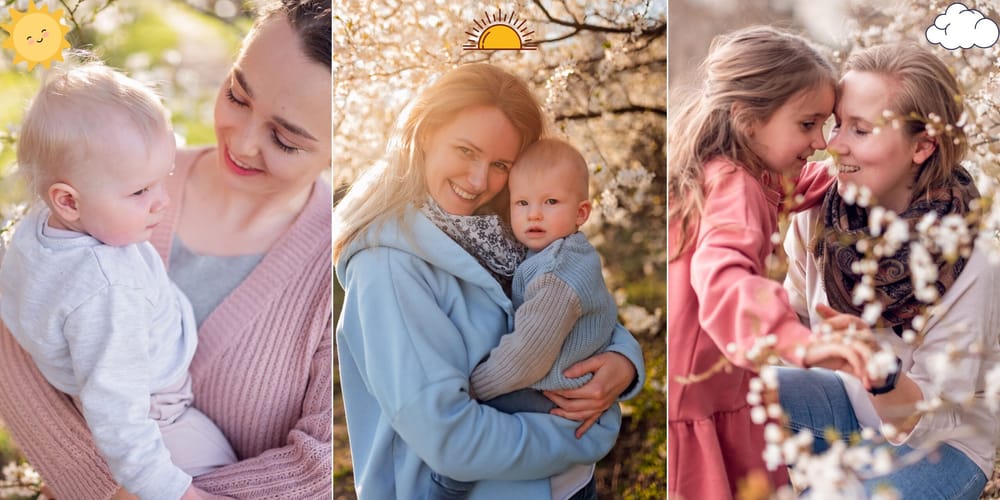 Najlepsza godzina na sesję plenerową porównanie światła w złotej godzinie